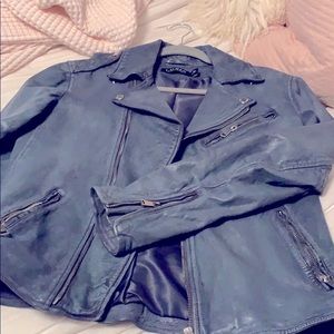 Faded Demin Leather Ralph Lauren